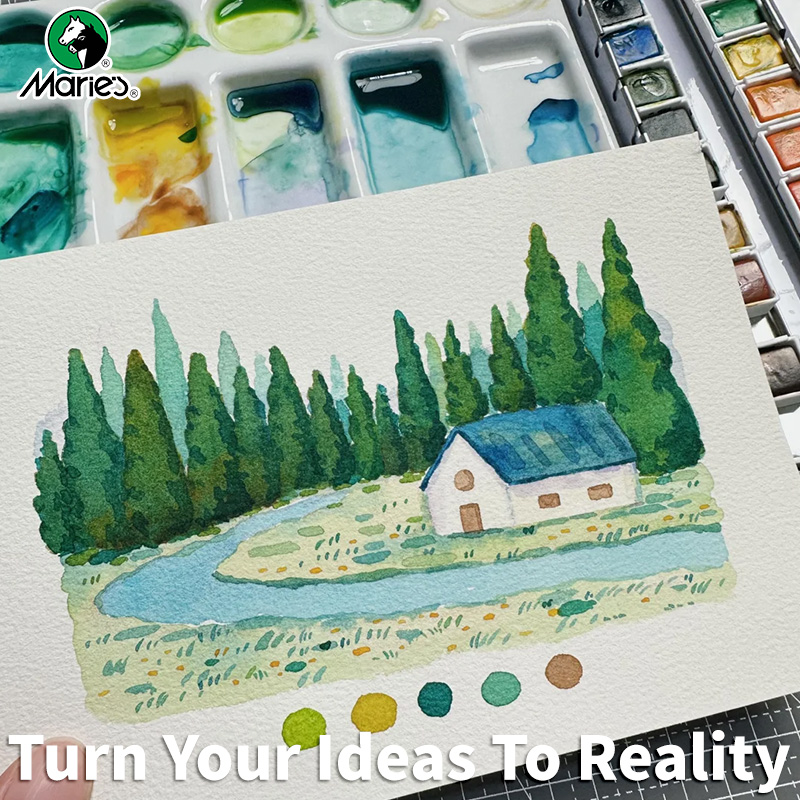 Pincel de acuarela de viaje Ma - Gouache Paint Set reseña y precio