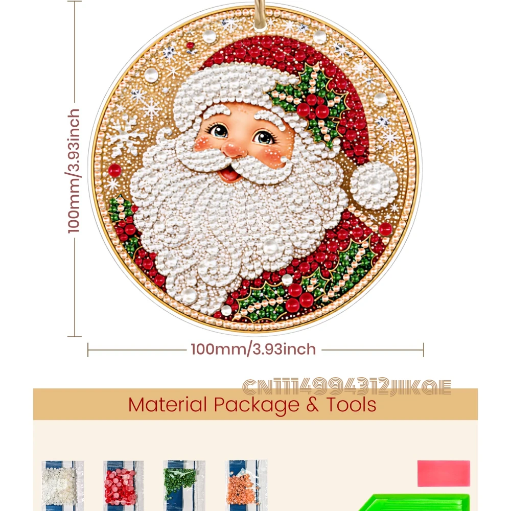 6 piezas de adornos navideños, - Art Craft Kit reseña y precio