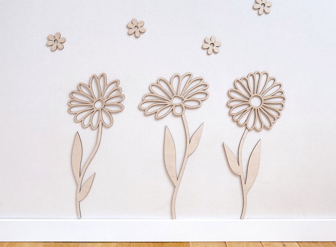 Decoración de pared con flores - Art And Craft For Nursery reseña y precio
