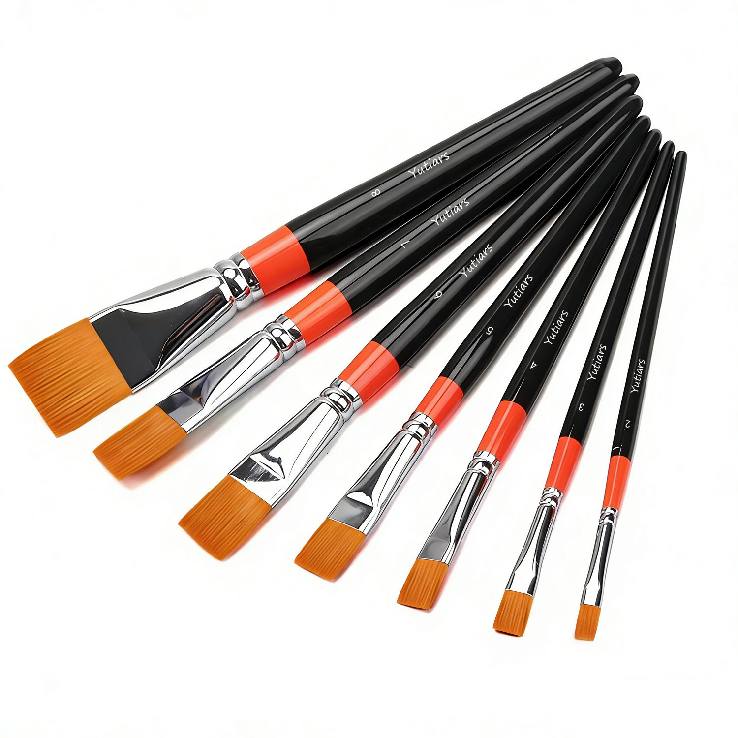 Juego de 8 Pinceles Planos Pro - Gouache Paint Set reseña y precio